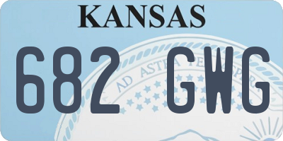 KS license plate 682GWG