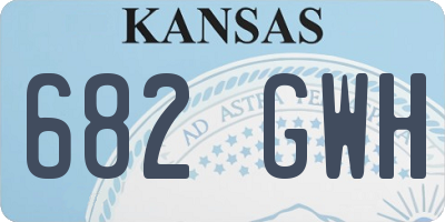 KS license plate 682GWH