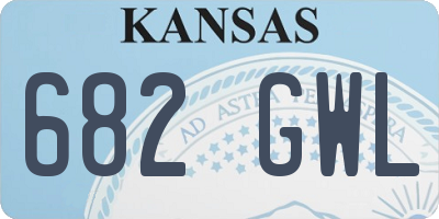 KS license plate 682GWL