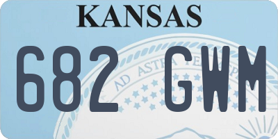 KS license plate 682GWM