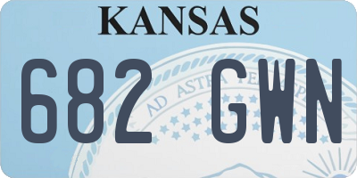 KS license plate 682GWN