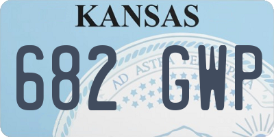 KS license plate 682GWP