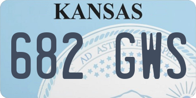 KS license plate 682GWS