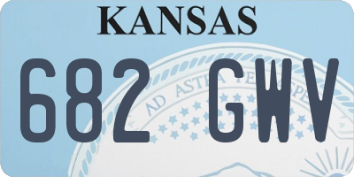 KS license plate 682GWV