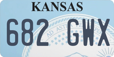 KS license plate 682GWX