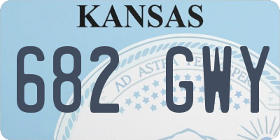 KS license plate 682GWY