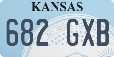 KS license plate 682GXB