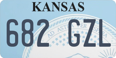 KS license plate 682GZL