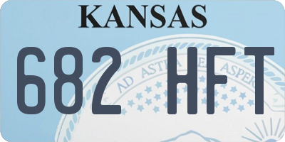 KS license plate 682HFT