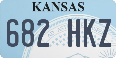 KS license plate 682HKZ