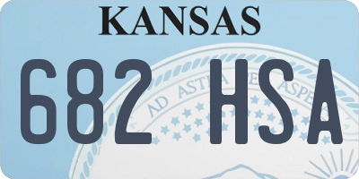 KS license plate 682HSA