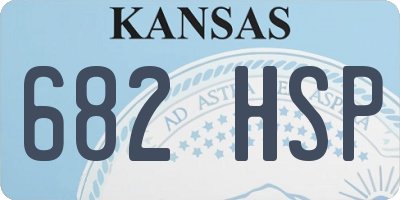 KS license plate 682HSP