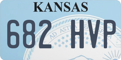 KS license plate 682HVP