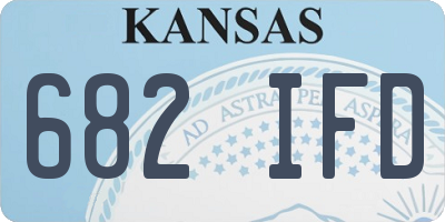 KS license plate 682IFD