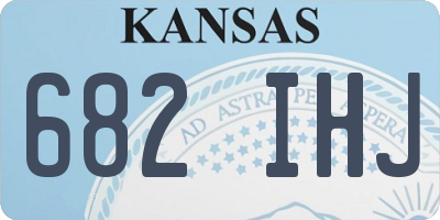 KS license plate 682IHJ