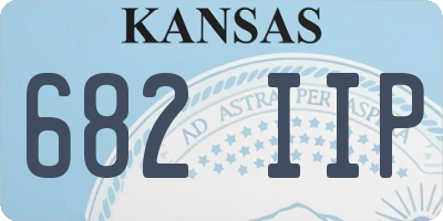 KS license plate 682IIP