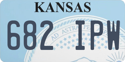 KS license plate 682IPW