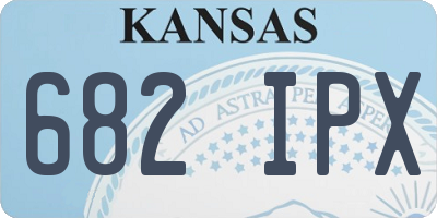 KS license plate 682IPX