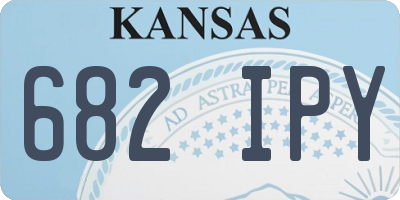 KS license plate 682IPY