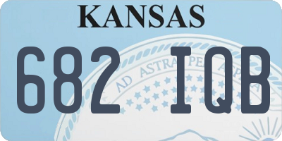 KS license plate 682IQB