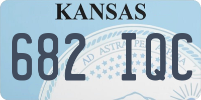 KS license plate 682IQC