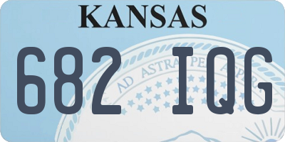 KS license plate 682IQG