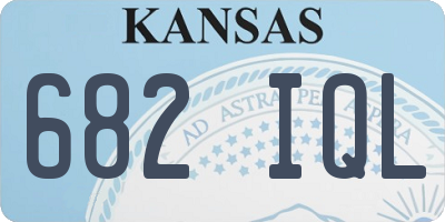 KS license plate 682IQL