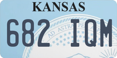 KS license plate 682IQM