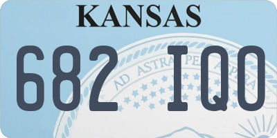 KS license plate 682IQO