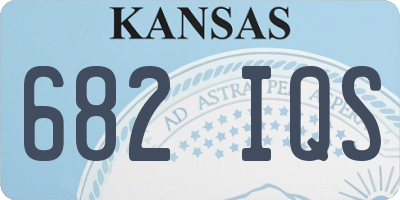 KS license plate 682IQS