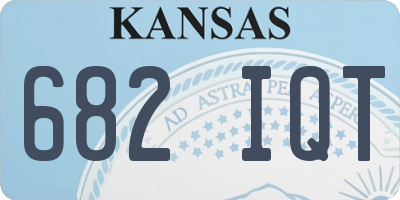 KS license plate 682IQT
