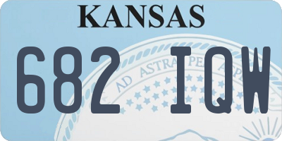 KS license plate 682IQW