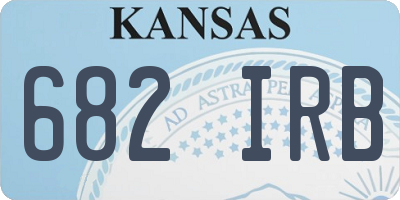 KS license plate 682IRB