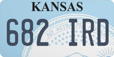 KS license plate 682IRD