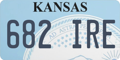 KS license plate 682IRE