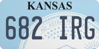 KS license plate 682IRG