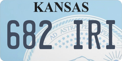 KS license plate 682IRI