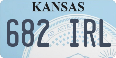 KS license plate 682IRL