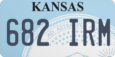 KS license plate 682IRM