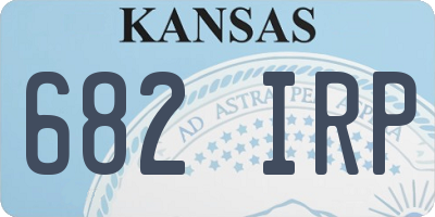 KS license plate 682IRP