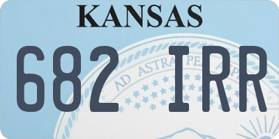 KS license plate 682IRR