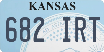 KS license plate 682IRT
