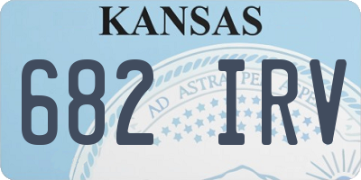 KS license plate 682IRV