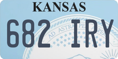 KS license plate 682IRY
