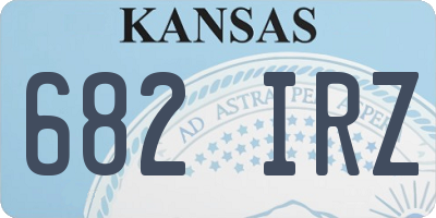 KS license plate 682IRZ