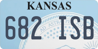 KS license plate 682ISB