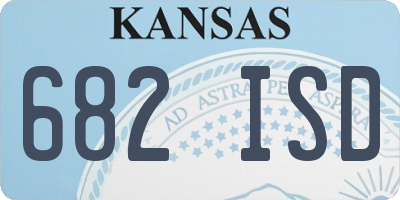KS license plate 682ISD