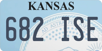 KS license plate 682ISE