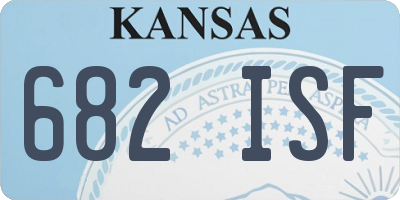 KS license plate 682ISF