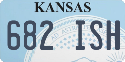 KS license plate 682ISH